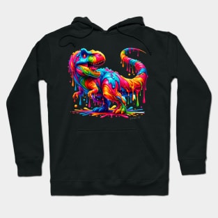 Colorful melting Dino Designe #2 Hoodie